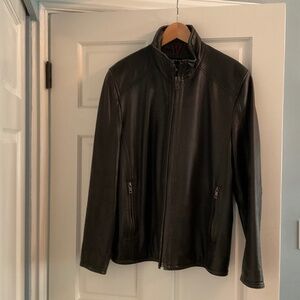 Andrew Marc Black Leather Jacket